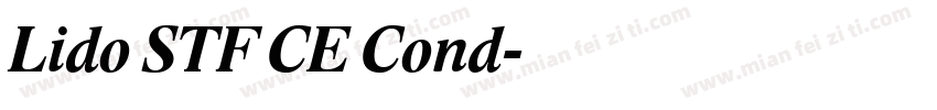 Lido STF CE Cond字体转换
